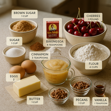 Applesauce Cake ingredients