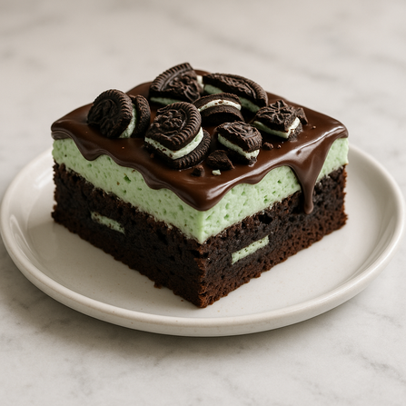 Mint Oreo Brownies