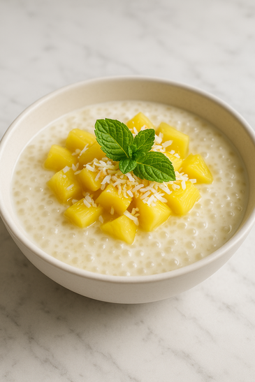 Tapioca Pudding with Pineapple and Coconut