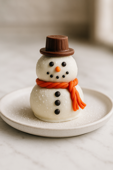 OREO Cookie Balls Snowman