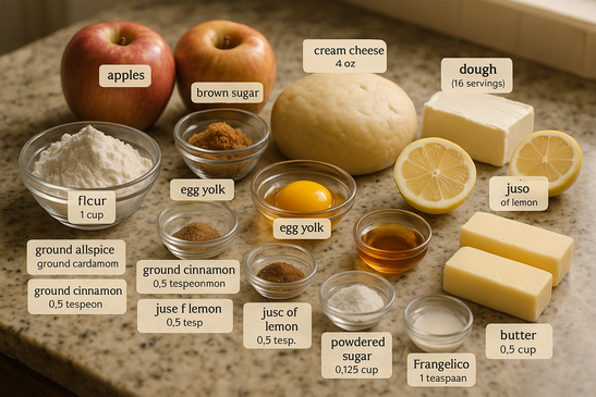 Ingredients for Apple Hand Pies